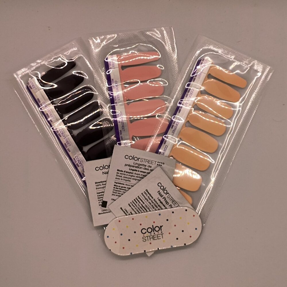 COLOR STREET Nail Strip Sets Lot of 3 (Retired)